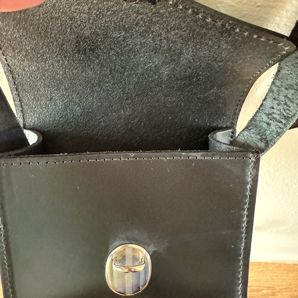 Vintage 90s Harley-Davidson Spell Out Leather Crossbody Bag Purse - Picture 8 of 10